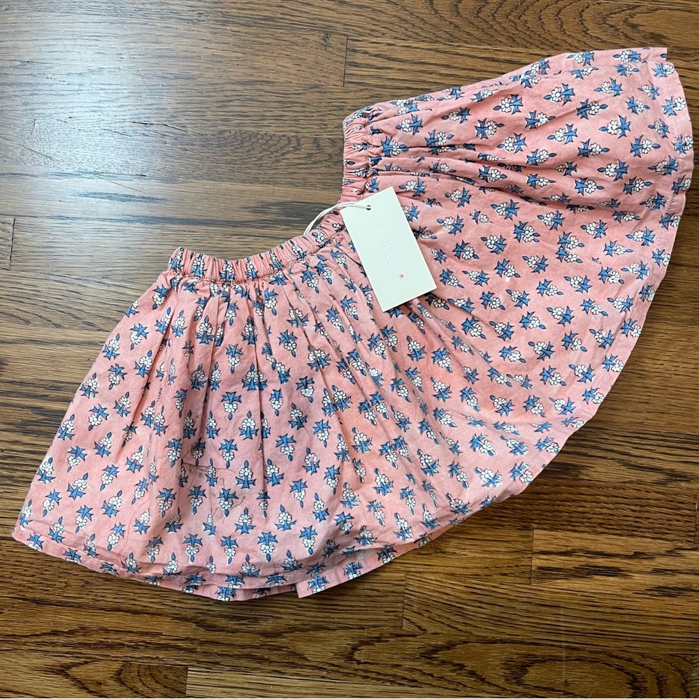 new everbloom girls block print skirt